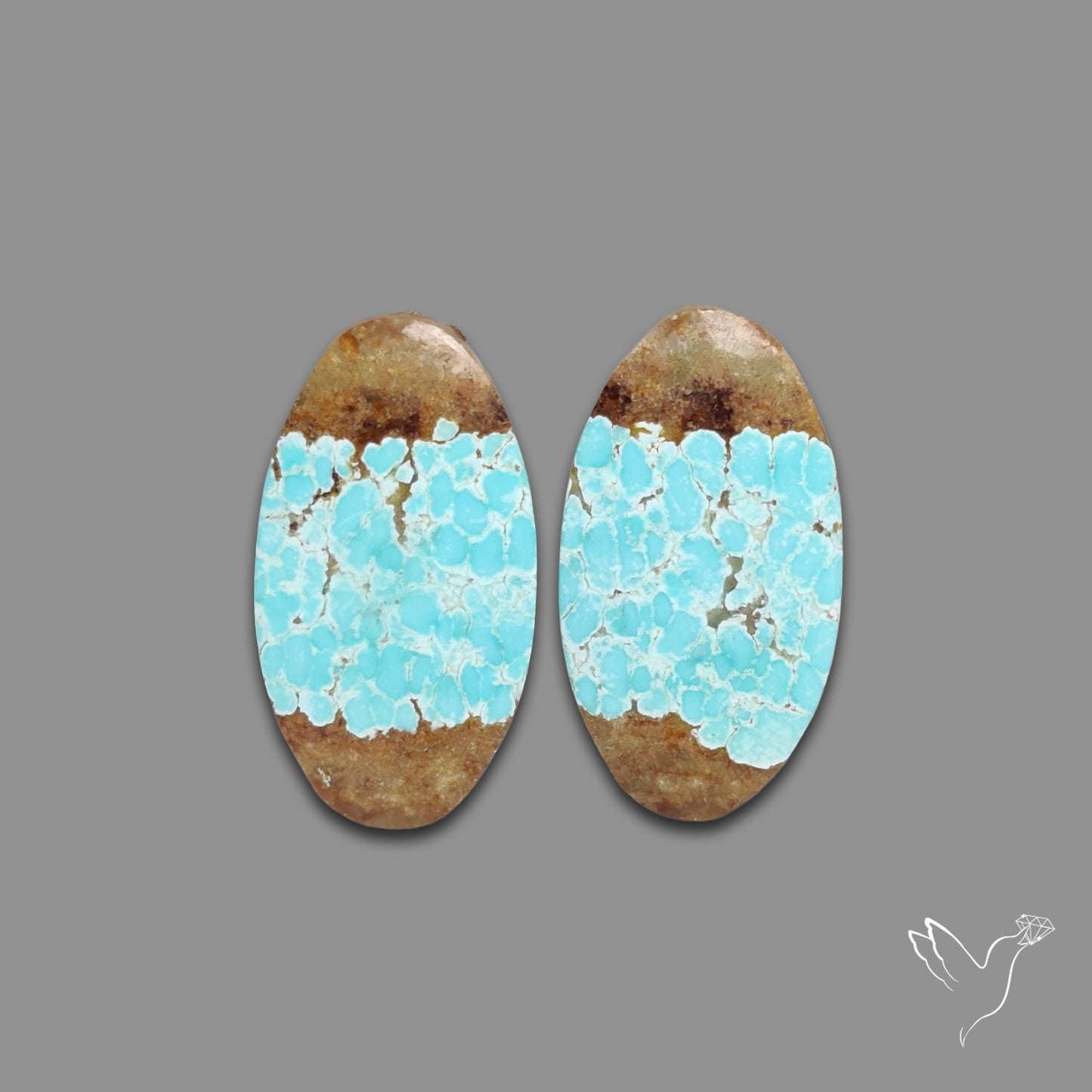 Number 8 Mines Turquoise Pair