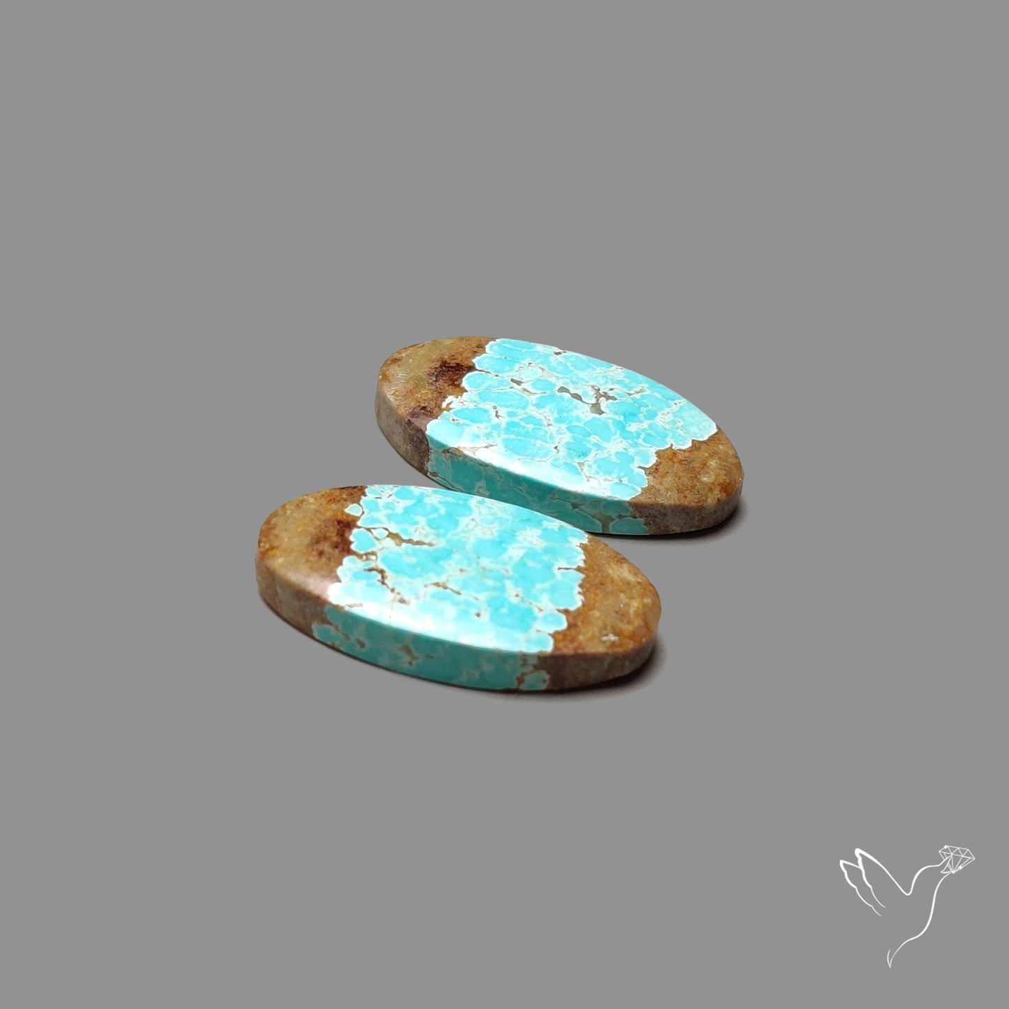 Number 8 Mines Turquoise Pair