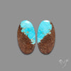 Number 8 Mines Turquoise Pair