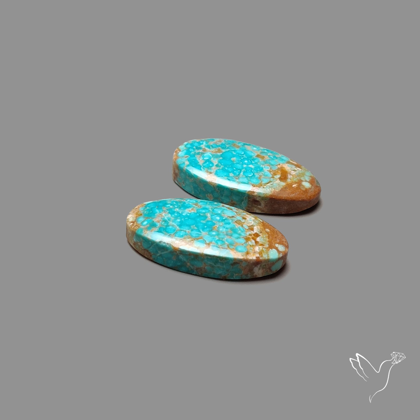 Number 8 Mines Turquoise Pair