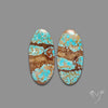 Number 8 Mines Turquoise Pair