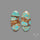 Number 8 Mines Turquoise Pair