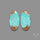Number 8 Mines Turquoise Pair