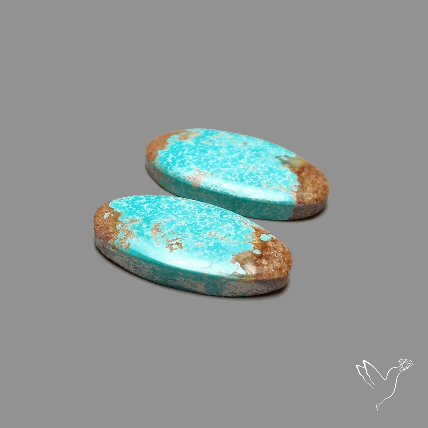 Number 8 Mines Turquoise Pair