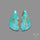 Number 8 Mines Turquoise Pair
