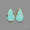 Number 8 Mines Turquoise Pair