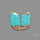 Number 8 Mines Turquoise Pair
