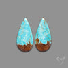 Number 8 Mines Turquoise Pair