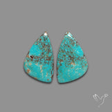 Number 8 Mines Turquoise Pair
