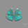 Number 8 Mines Turquoise Pair