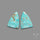 Number 8 Mines Turquoise Pair
