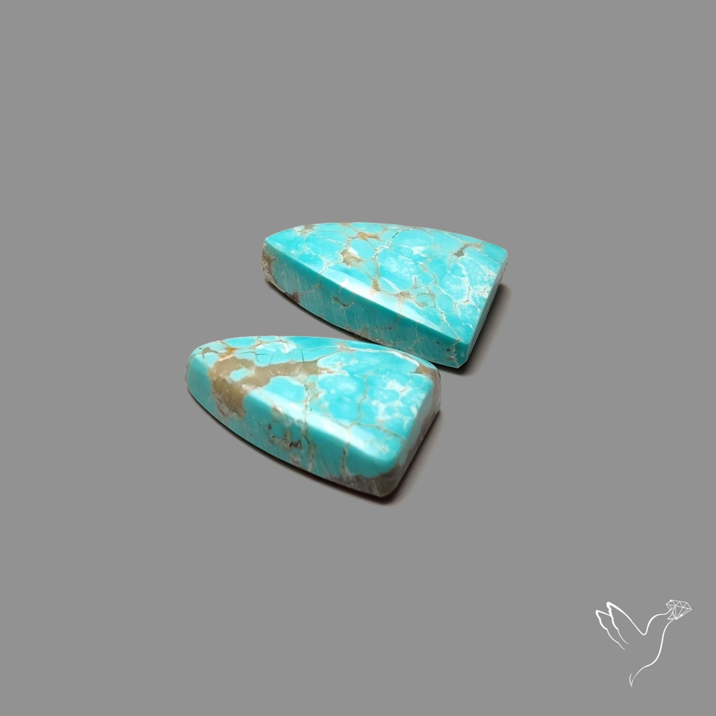 Number 8 Mines Turquoise Pair