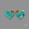 Number 8 Mines Turquoise Hearts Pair