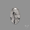 Black Tourmalinated Quartz Cabochon