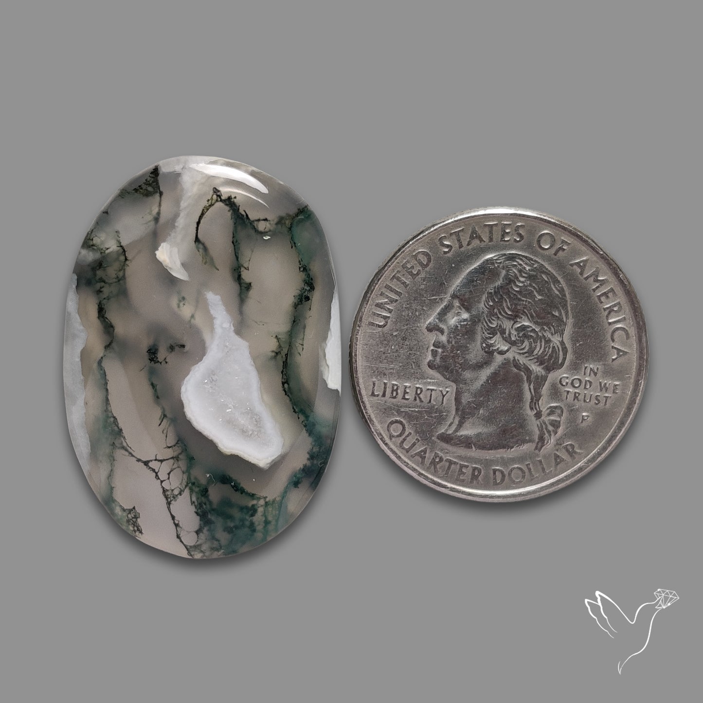 Moss Agate Cabochon