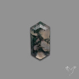Step Cut Moss Agate