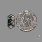 Step Cut Moss Agate