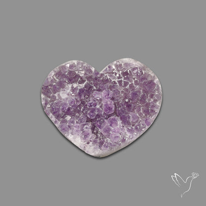 Large Amethyst Druzy Heart Specimen