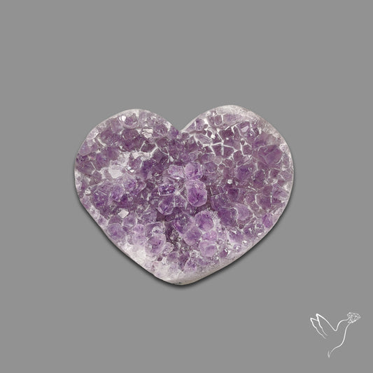 Large Amethyst Druzy Heart Specimen