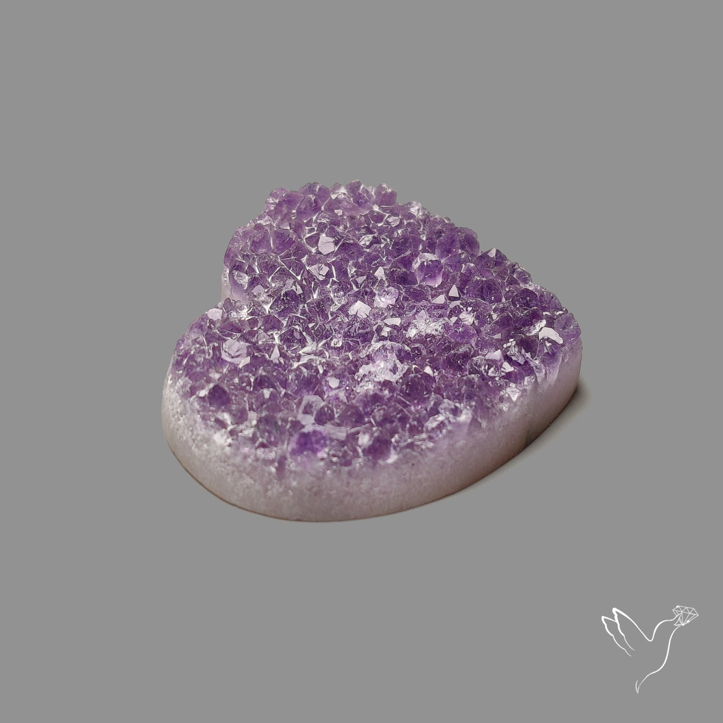 Large Amethyst Druzy Heart Specimen