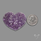 Large Amethyst Druzy Heart Specimen