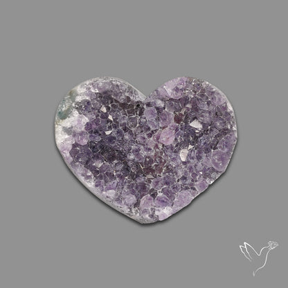 Large Amethyst Druzy Heart Specimen