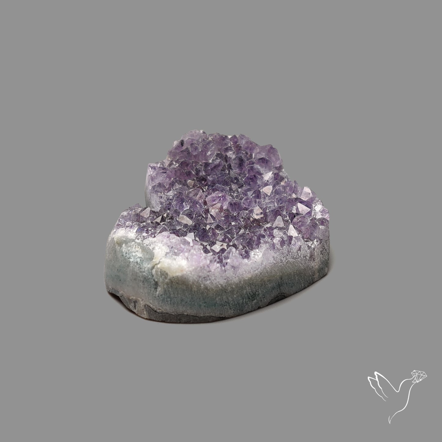 Large Amethyst Druzy Heart Specimen