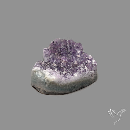 Large Amethyst Druzy Heart Specimen