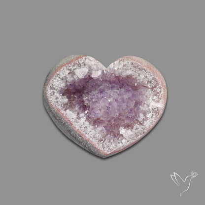 Large Amethyst Druzy Heart Specimen