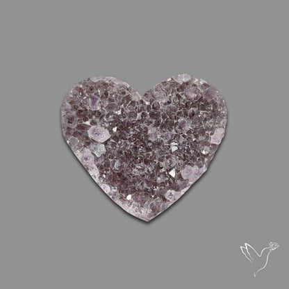 Large Amethyst Druzy Heart Specimen