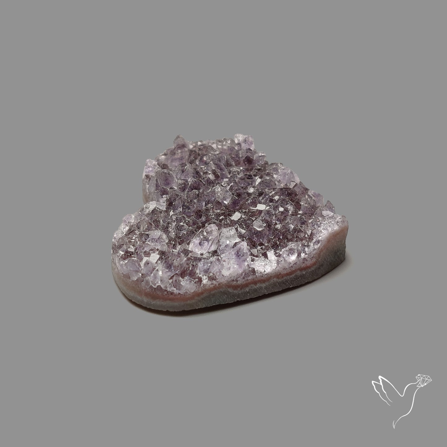 Large Amethyst Druzy Heart Specimen
