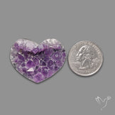 Large Amethyst Druzy Heart Specimen