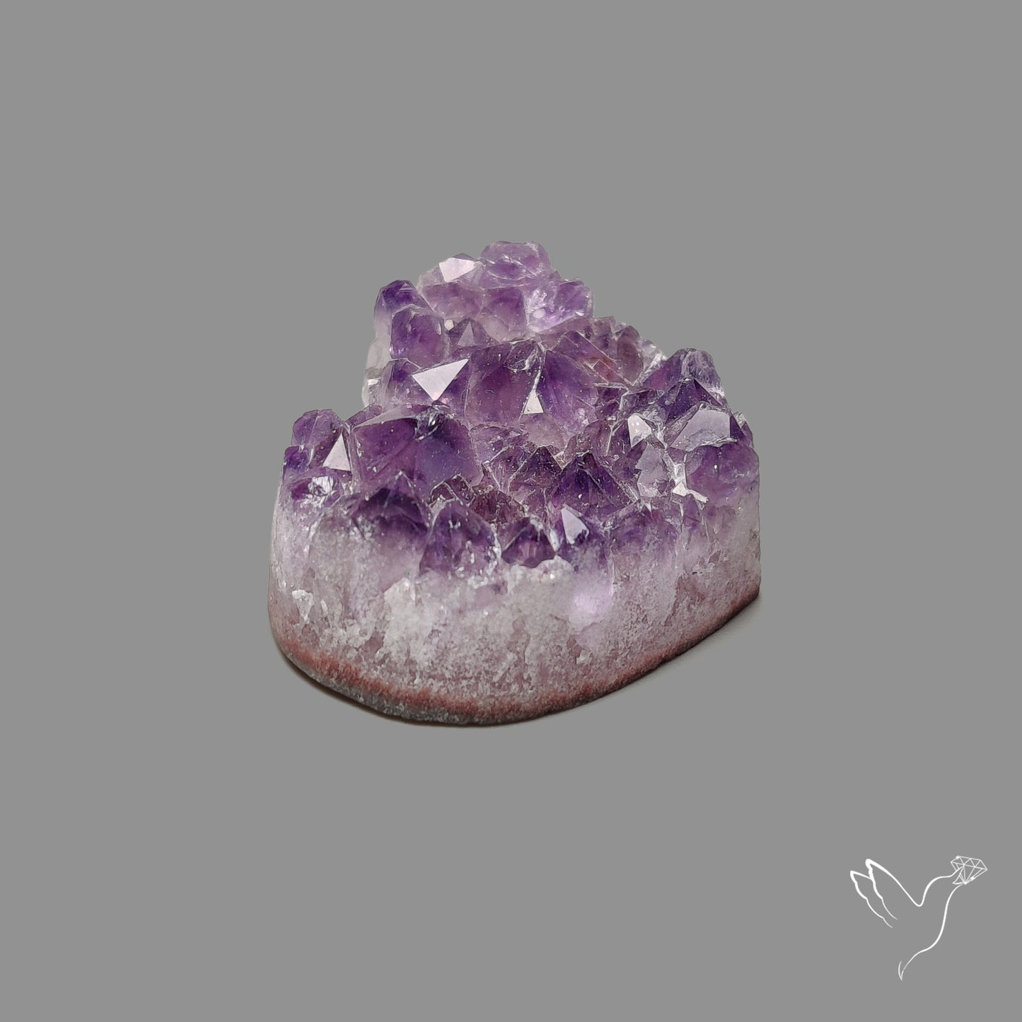 Large Amethyst Druzy Heart Specimen