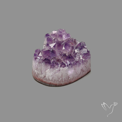Large Amethyst Druzy Heart Specimen