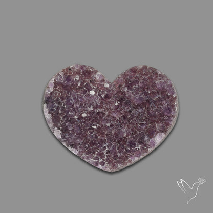Large Amethyst Druzy Heart Specimen