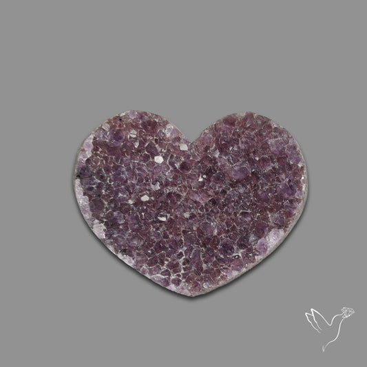 Large Amethyst Druzy Heart Specimen
