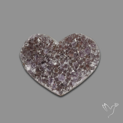 Large Amethyst Druzy Heart Specimen