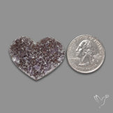 Large Amethyst Druzy Heart Specimen