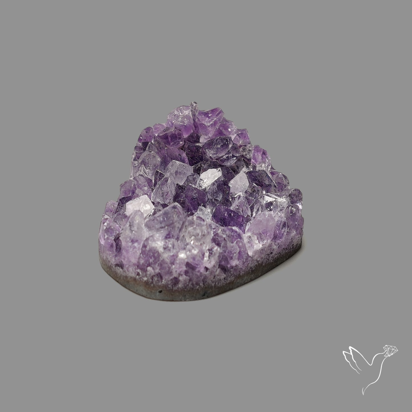 Large Amethyst Druzy Heart Specimen