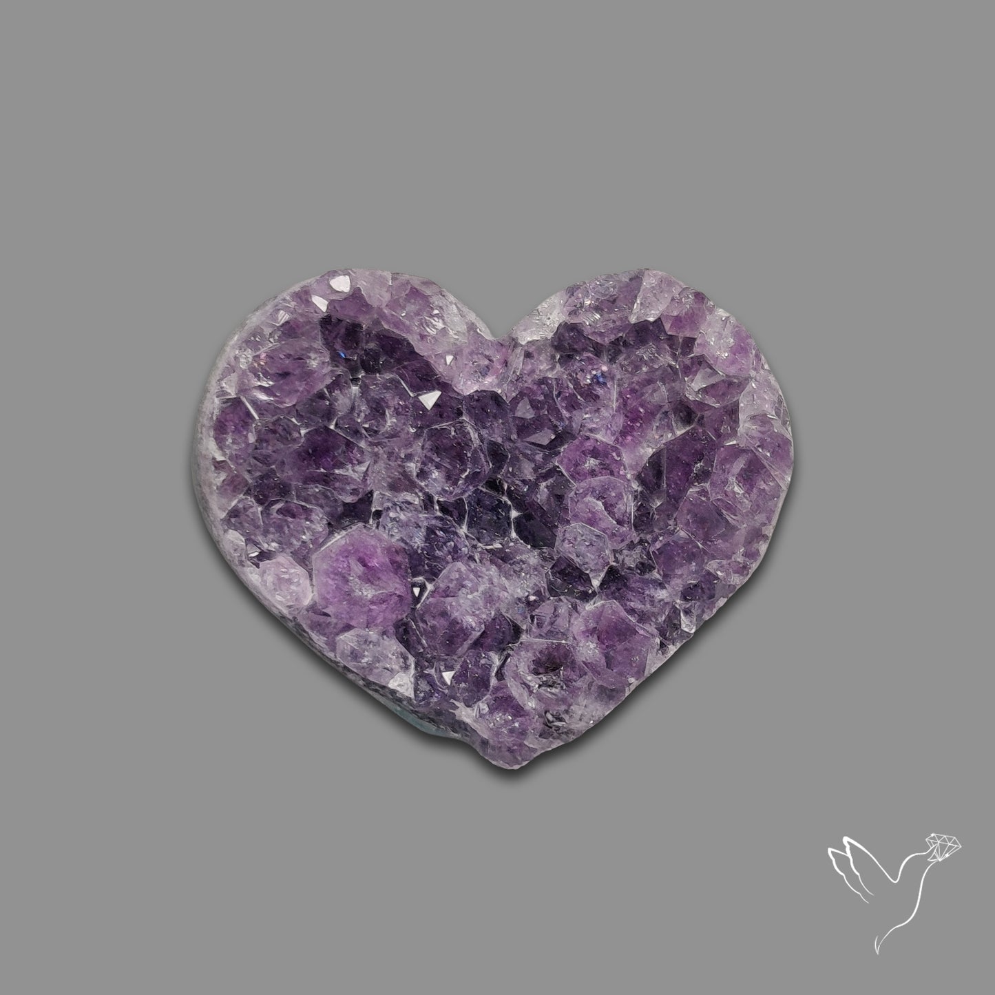 Large Amethyst Druzy Heart Specimen