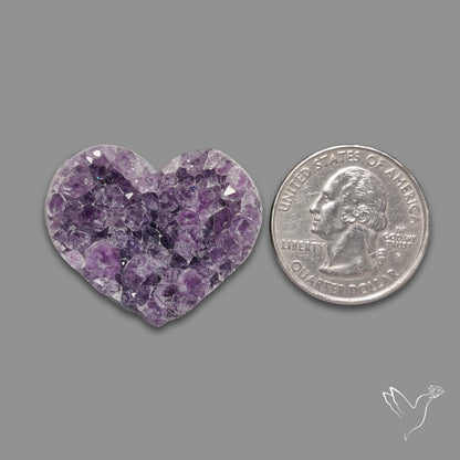 Large Amethyst Druzy Heart Specimen