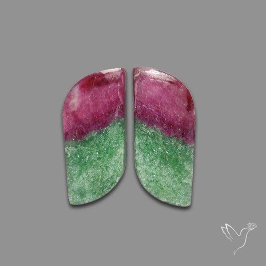 Ruby In Zoisite Pair