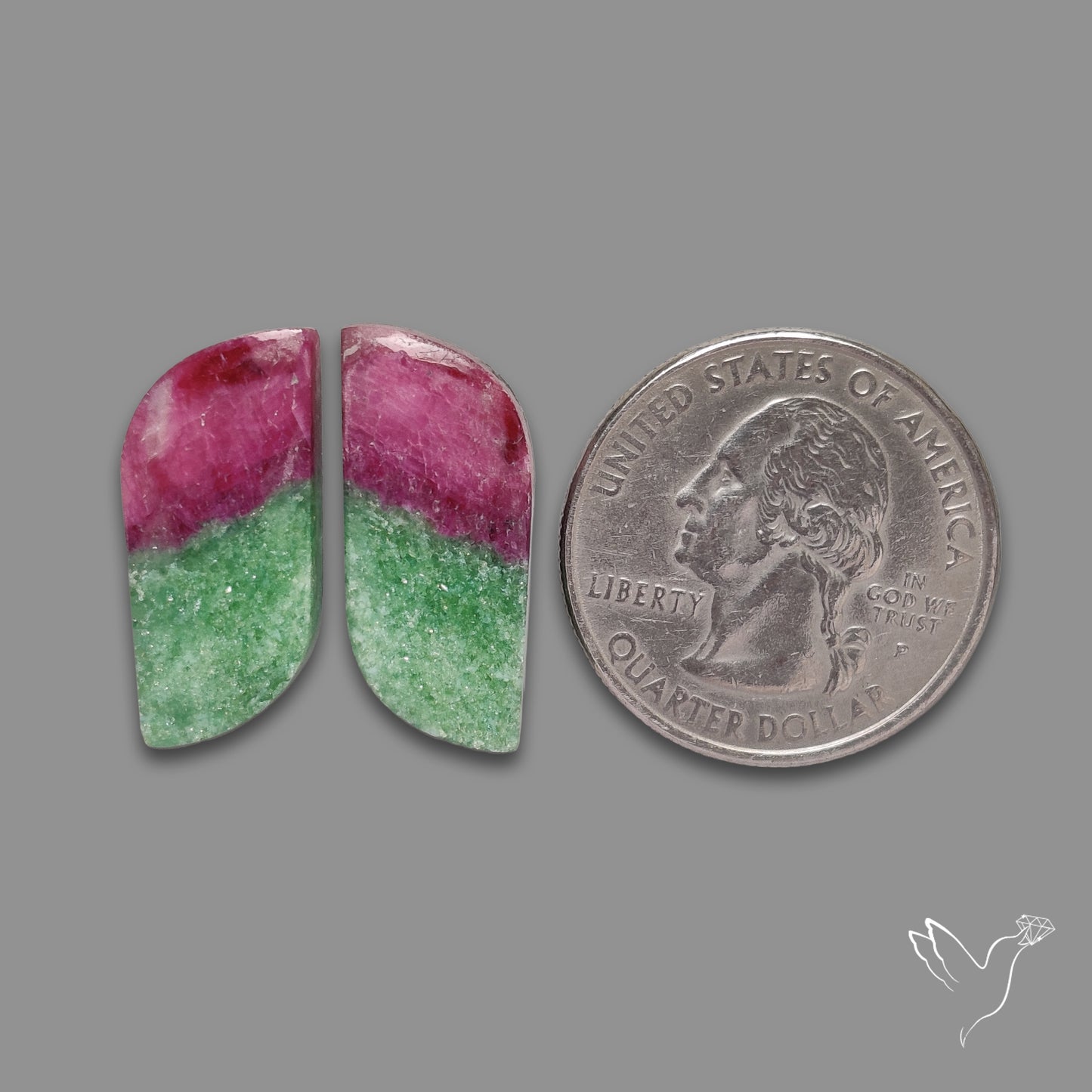 Ruby In Zoisite Pair