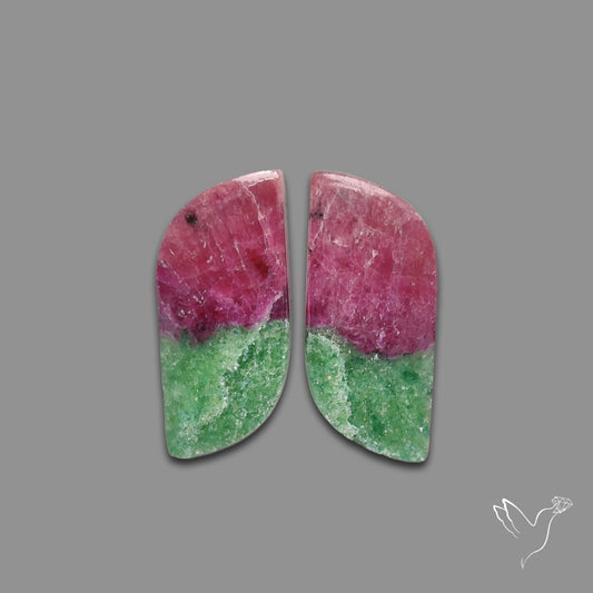 Ruby In Zoisite Pair