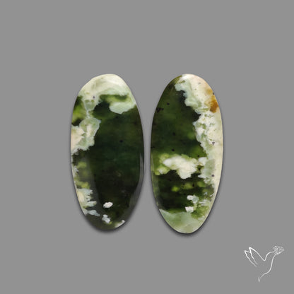 Chrome Chalcedony Pair