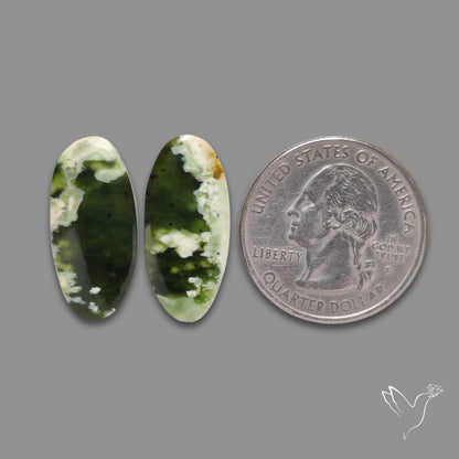 Chrome Chalcedony Pair