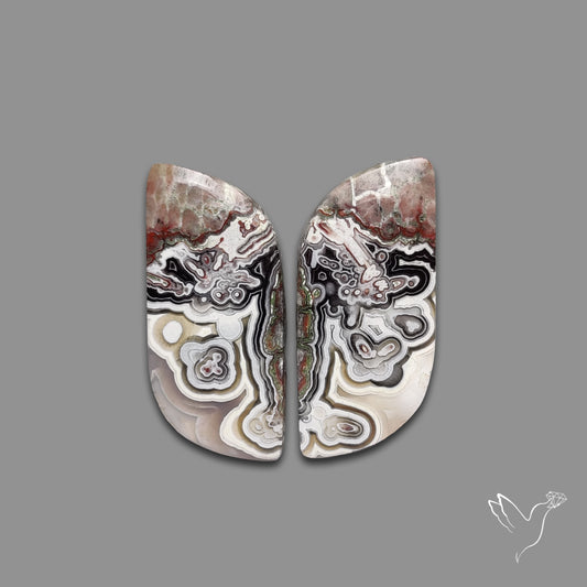 Crazylace Agates Pair