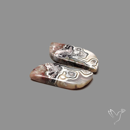 Crazylace Agates Pair