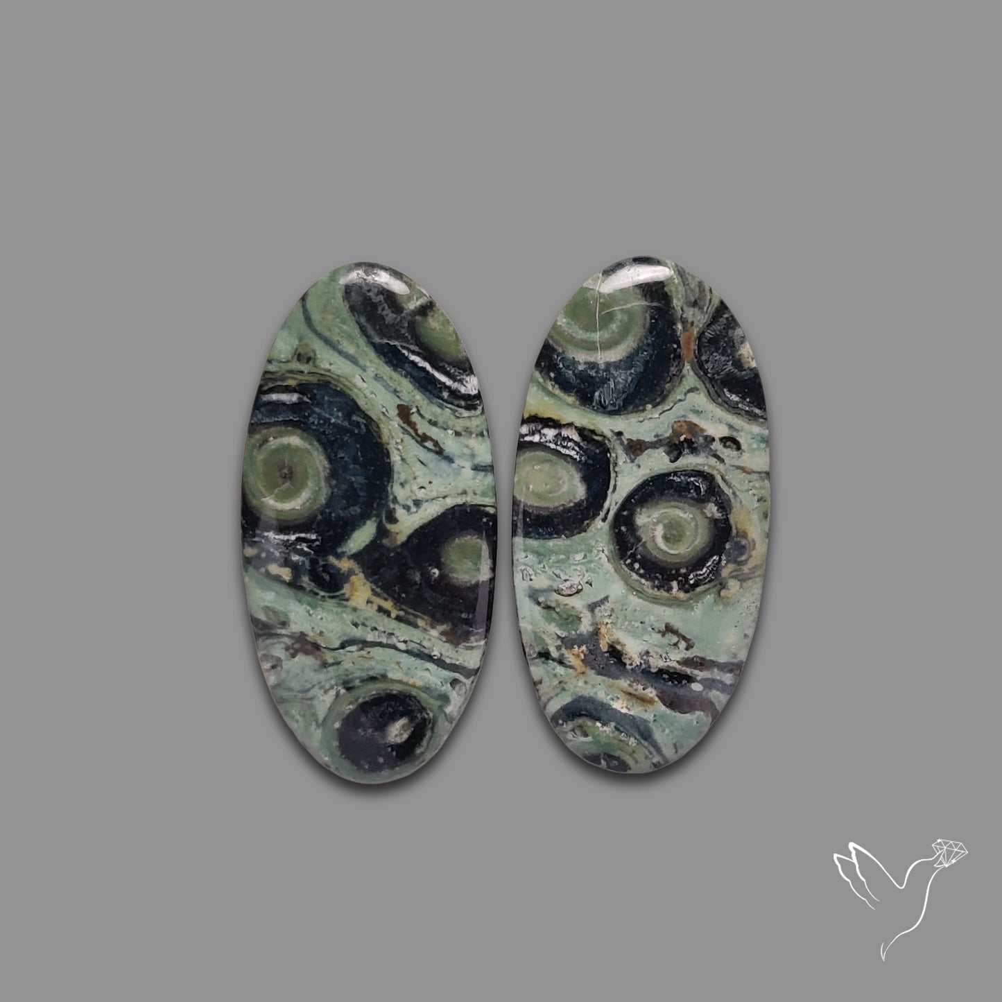 Galaxy Kambaba Jasper Pair