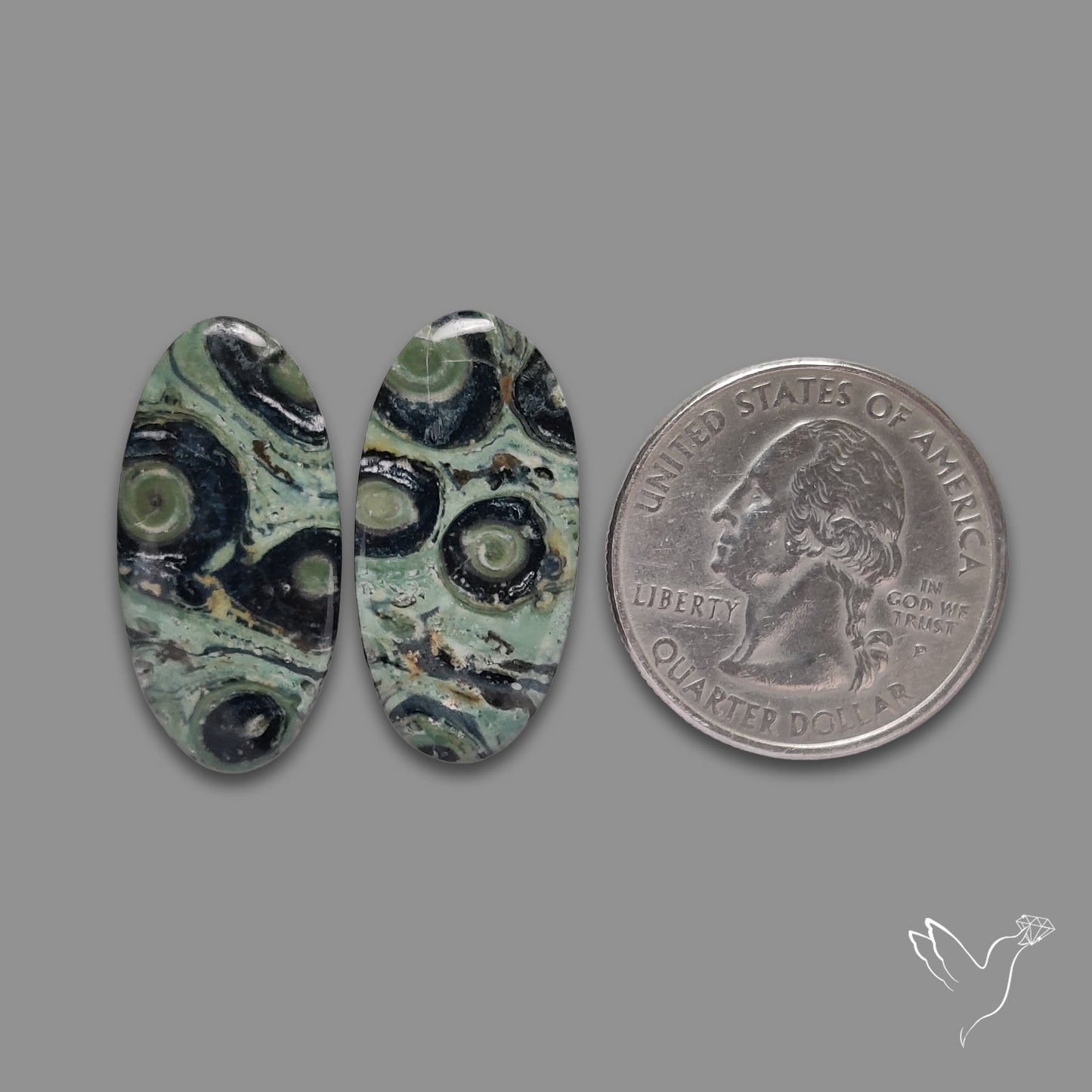 Galaxy Kambaba Jasper Pair